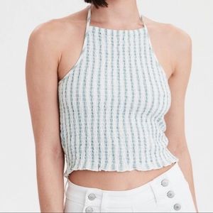 Smocked halter top